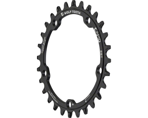 Wolf Tooth Components CAMO Aluminum Round Chainring (Black) (Drop-Stop A) (Single) (28T)
