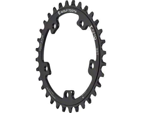 Wolf Tooth Components CAMO Aluminum Round Chainring (Black) (Drop-Stop A) (Single) (32T)