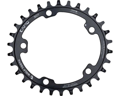 Wolf Tooth Components CAMO Aluminum Elliptical Chainring (Black) (Drop-Stop A) (Single) (30T)