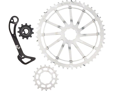 Wolf Tooth Components WolfCage Combo Pack (Silver) (49T Cog & 18T Cog)