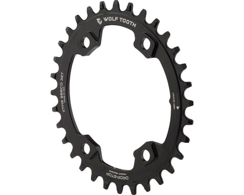 Wolf Tooth Components PowerTrac Elliptical Chainring (Black) (Drop-Stop A) (Single) (32T)