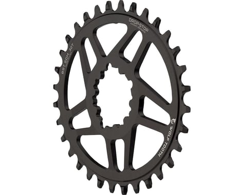 Wolf Tooth Components SRAM Direct Mount Elliptical Chainring (Black) (Drop-Stop A) (Single) (3mm Offset/Boost) (32T)