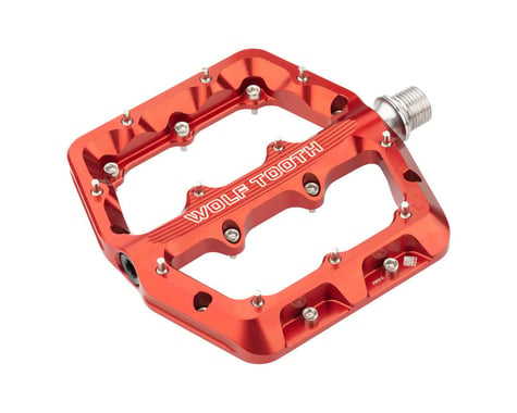 Wolf Tooth Components Waveform Platform Pedals (Red) (L)