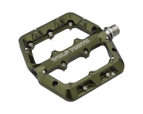 Wolf Tooth Components Waveform Platform Pedals (Olive) (S)