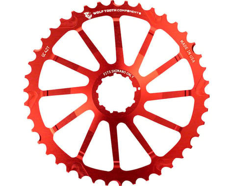 Wolf Tooth Components 40T GC Cog (Red) (For Shimano 11-36 10-speed Cassettes)