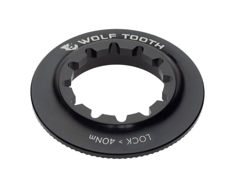 Wolf Tooth Components Centerlock Rotor Lockring (Black) (Internal Spline)
