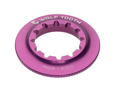 Wolf Tooth Components Centerlock Rotor Lockring (Purple) (Internal Spline)