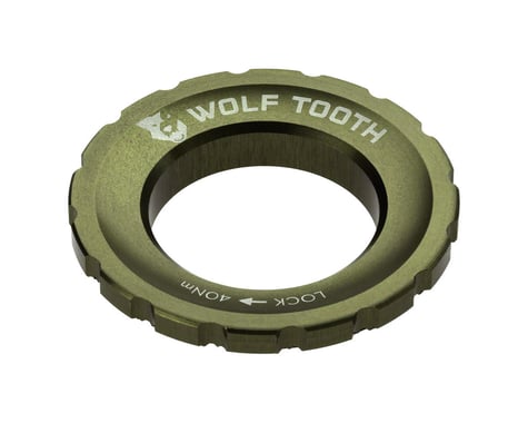 Wolf Tooth Components Centerlock Rotor Lockring (Olive) (External Spline)