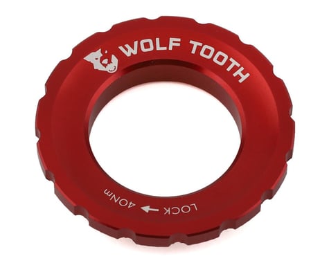 Wolf Tooth Components Centerlock Rotor Lockring (Red) (External Spline)