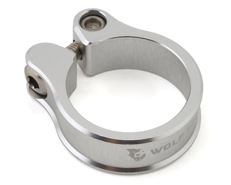 Wolf Tooth Components Anodized Seatpost Clamp (Raw Silver) (34.9mm)