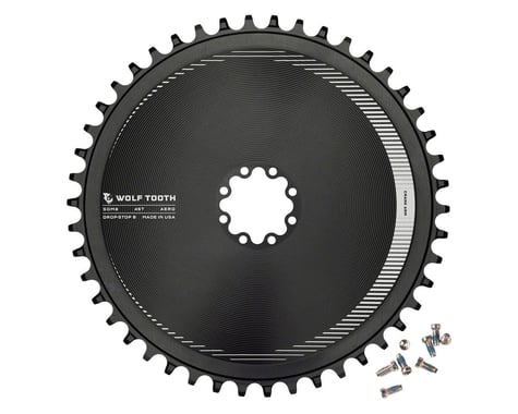 Wolf Tooth Components Direct Mount Aero Chainring (Black) (Drop-Stop B) (Single) (46T)