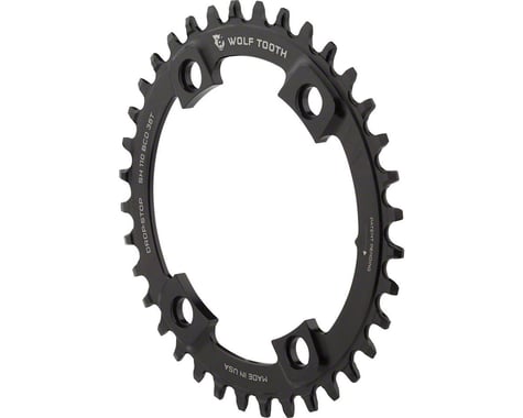 Wolf Tooth Components Shimano 4-Bolt Chainring (Black) (Drop-Stop B) (Single) (36T)