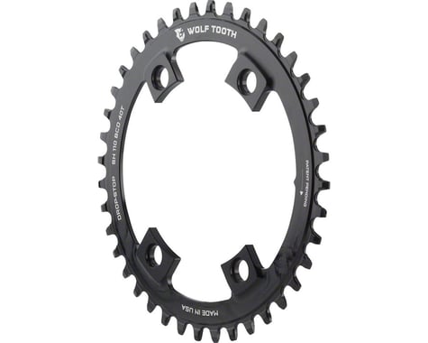 Wolf Tooth Components Shimano 4-Bolt Chainring (Black) (Drop-Stop B) (Single) (40T)