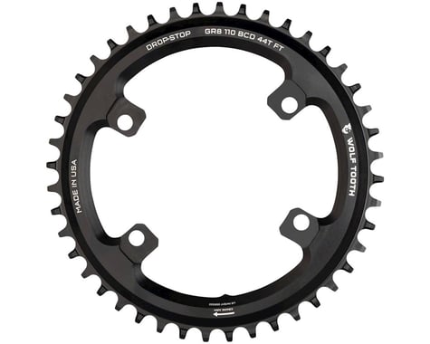 Wolf Tooth Components Shimano GRX Chainring (Black) (Drop-Stop B) (Single) (44T)