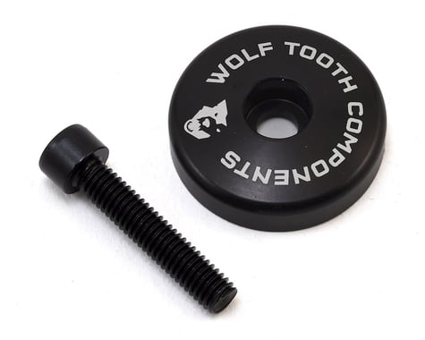 Wolf Tooth Components Ultralight Stem Cap w/ Integrated Spacer (Black) (5mm)