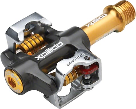 Xpedo M-Force 4 Pedals (Gold/Black/Silver) (Dual Sided) (Clipless)