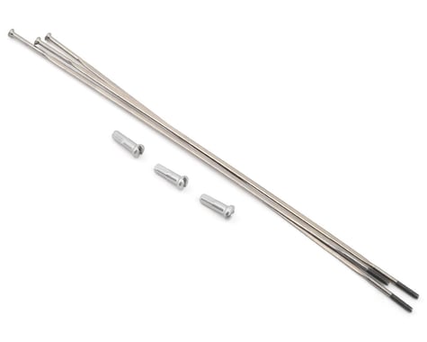 Zipp Straight Pull Spokes & Nipples (Silver) (CXRay) (3-Pack) (184mm)