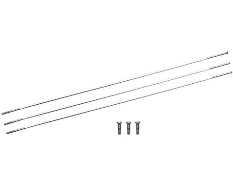 Zipp Sapim Straight Pull CXRay Spokes & Nipples (Silver) (210mm) (3-pack)