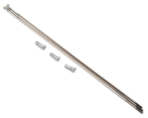 Zipp J-Bend Spokes & Nipples (Silver) (CX-Ray) (3-Pack) (204mm)