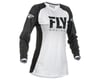 Image 1 for Fly Racing Girl's Youth Lite Jersey (White/Black) (Youth M)