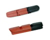 Kool Stop Road Cartridge Brake Pad Inserts (Black/Red) (1 Pair) (Dual Compound)