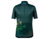 Pearl Izumi Jr Quest Short Sleeve Jersey (Pine Echo) (Youth S)