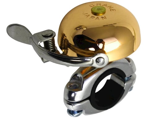 Crane Suzu Mini Brass Bell (Gold) (Handlebar Mount)
