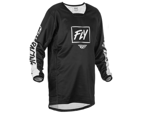 Fly Racing Youth Kinetic Rebel Jersey (Black/White) (Youth S)
