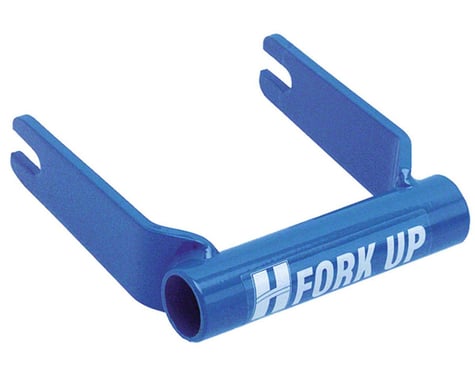 Hurricane Components Fork Up Thru Axle Bike Rack Adapter (Blue) (20 x 110mm (Boost))