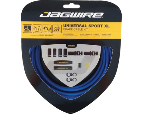 Jagwire Universal XL Sport Brake Cable Kit (Blue) (Stainless) (Road & Mountain) (1.5mm) (2000/2500mm)