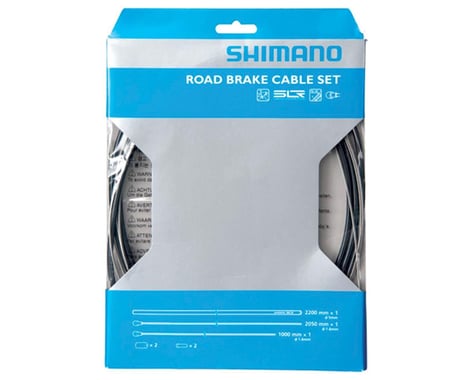 Shimano Stainless Brake Cable & Housing Set (Black) (1.6mm) (1000/2000mm) (Road Cable)
