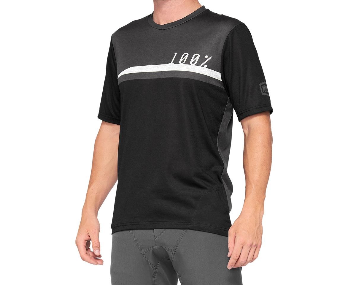 100% Airmatic Jersey (Black/Charcoal) (M)